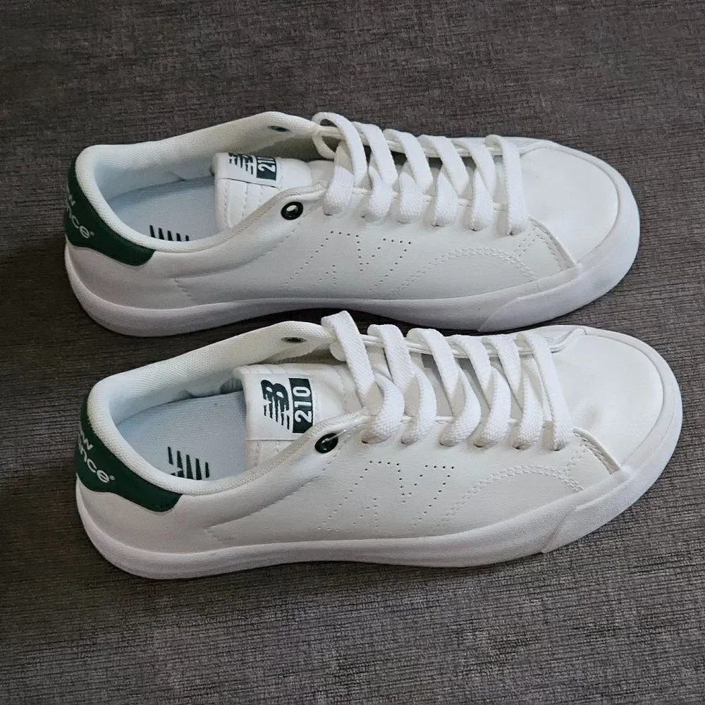 New Balance AM210WGW Men's White & Green Running Lace Up Sneaker Size 4